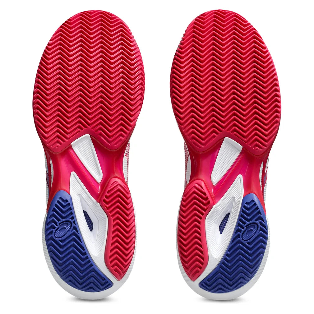 Women's Solution Speed FF 3 Clay Tennis Shoes White and Bright Rose