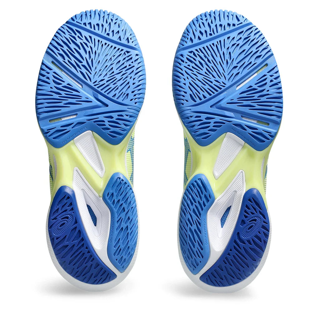 Women's Solution Speed FF 3 Tennis Shoes Huddle Yellow and Blue Coast