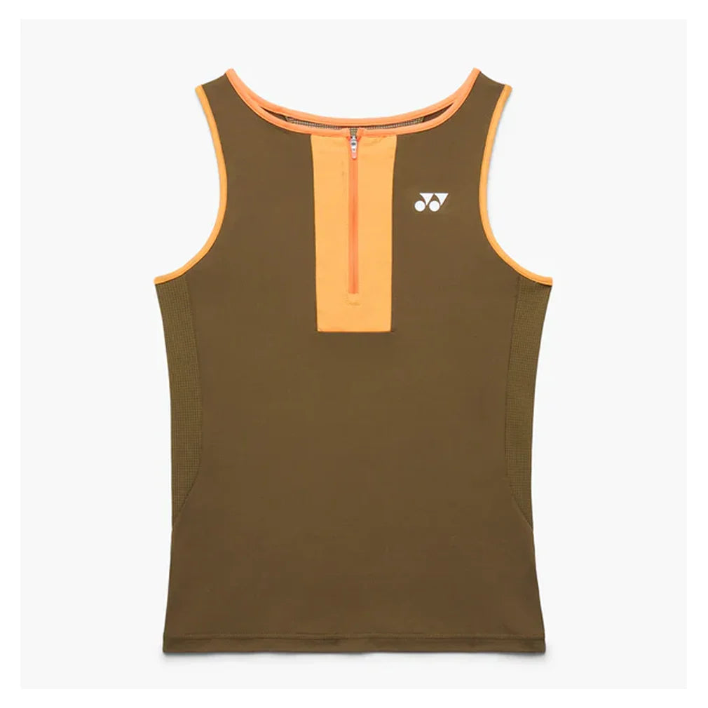 Women's Tournament Zip Tennis Tank