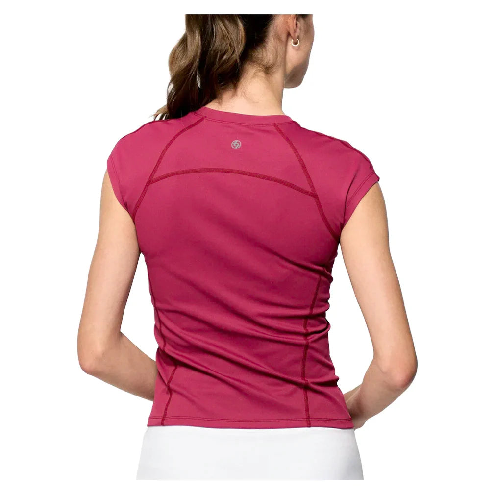 Women's Vision Tennis Tee Burgundy