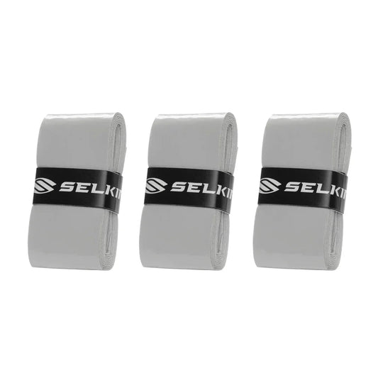 3 - Pack Tacky Pickleball Overgrips Gray - Bell Racket Store