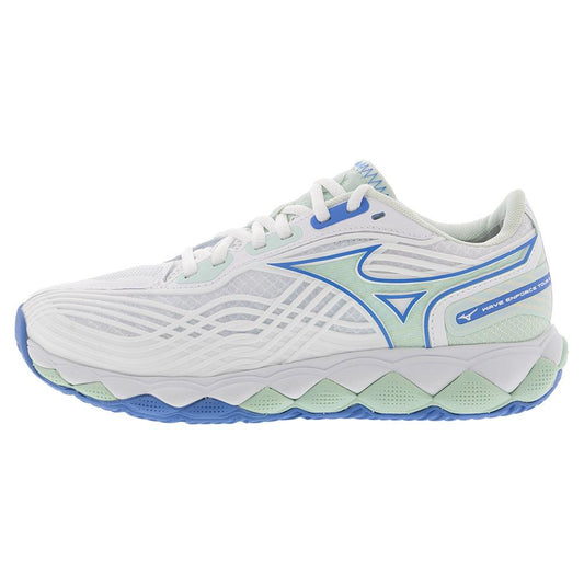 Women's Wave Enforce Tour 2 Tennis Shoes White and Frontier Blue