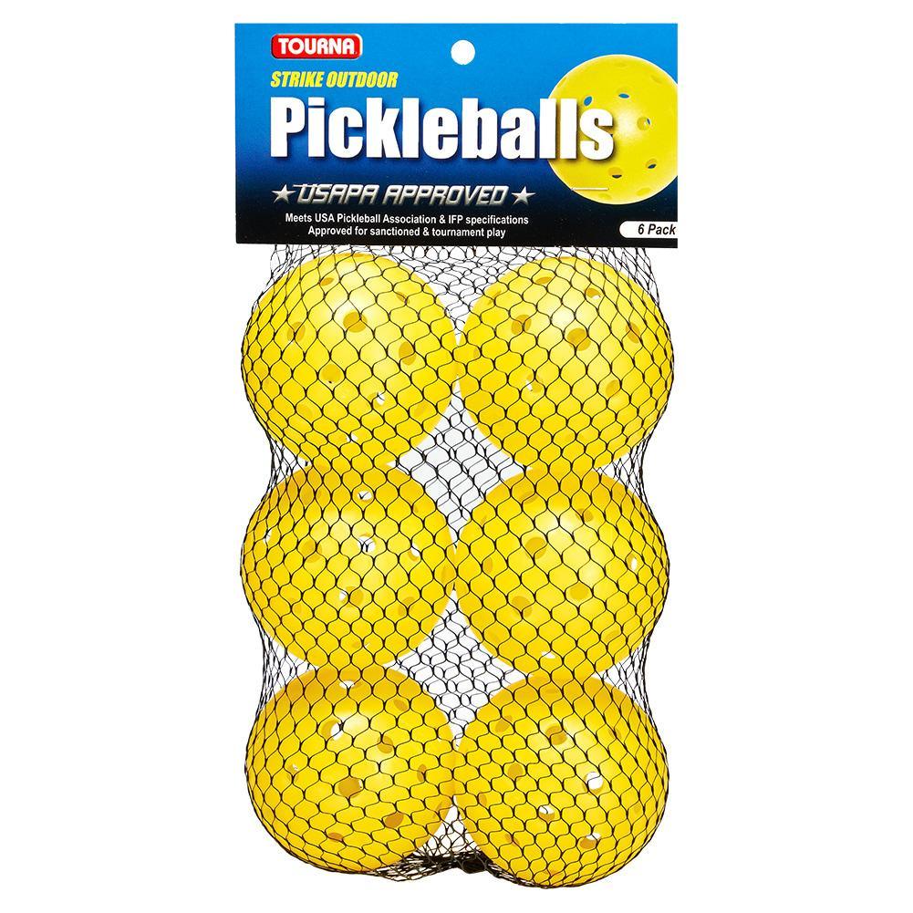 Outdoor Pickleballs 6 Pack Yellow