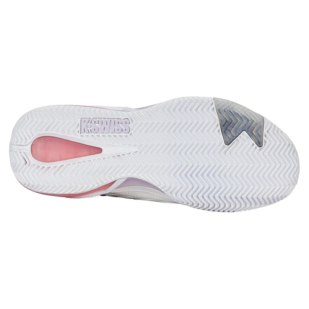Women's Ultrashot 4 Clay Tennis Shoes White and Orchid Petal