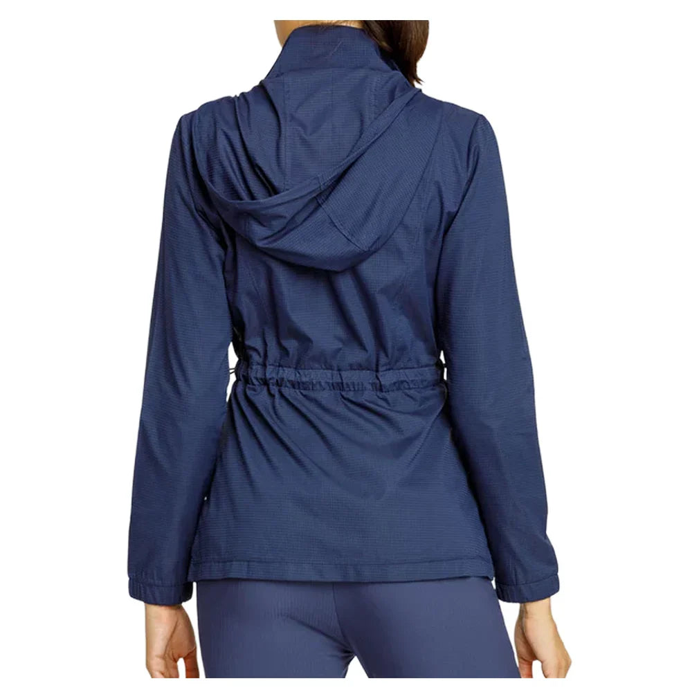 Womens Nola Long Sleeve Tennis Jacket Navy Blue