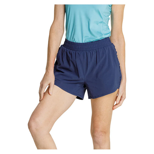 Women's Roe Shorts with Briefs and Ruched Inserts
