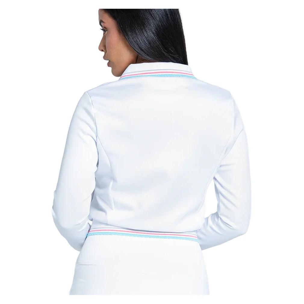 Women's Retro Revival Tennis Jacket White