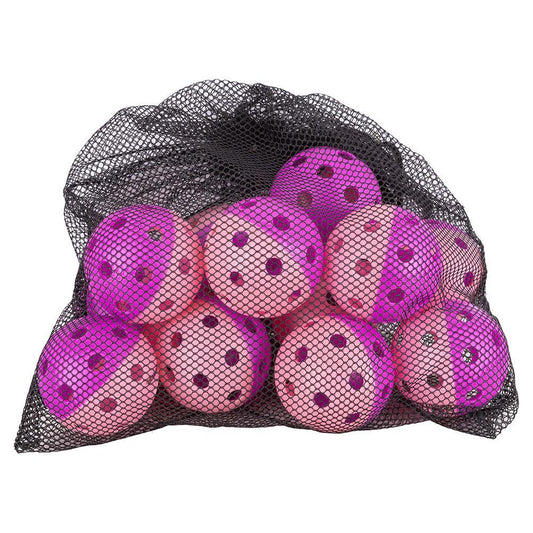Indoor Pickleball Training Balls Dozen Purple and Pink