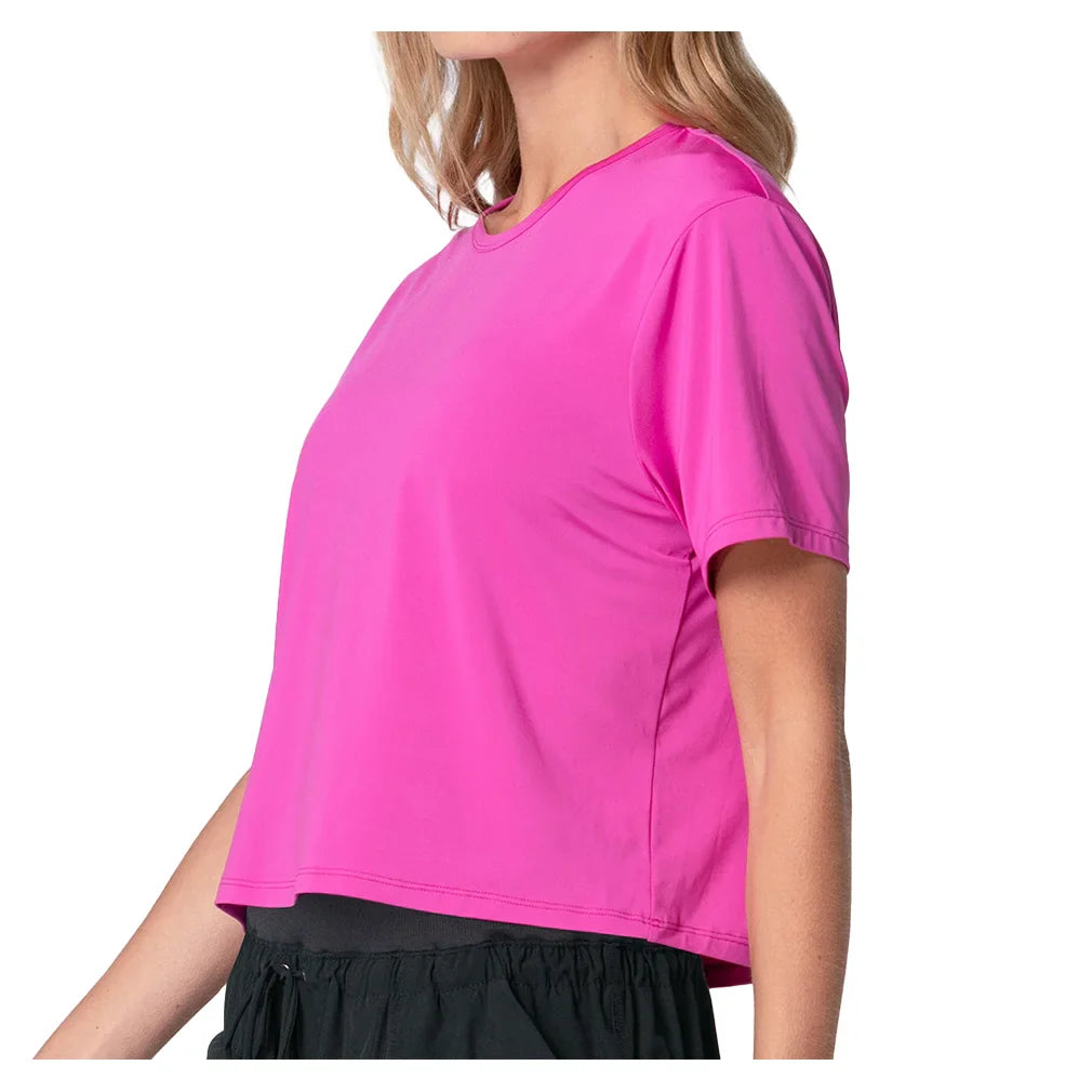 Women's Powerbox Tennis Tee Mulberry