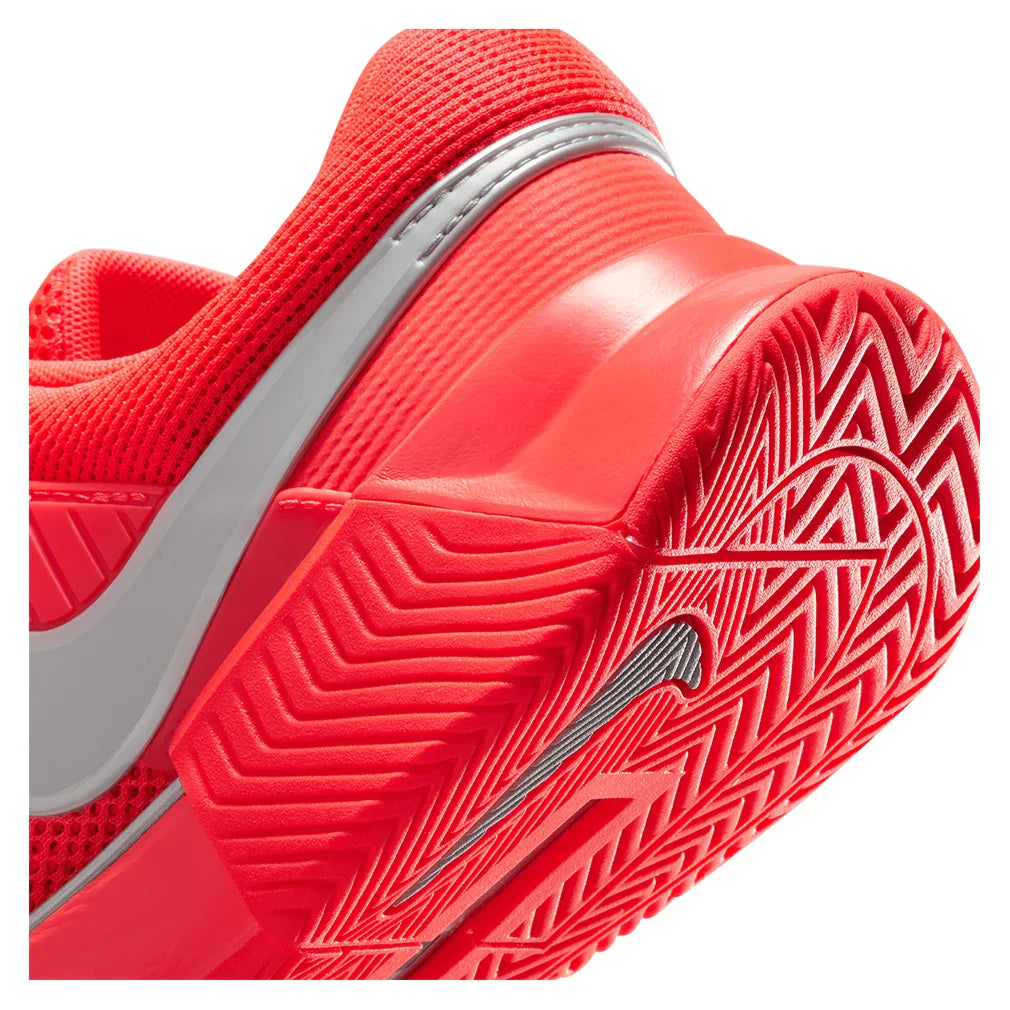 Women's Zoom GP Challenge 1 PRM New York Tennis Shoes Bright Crimson and Metallic Silver