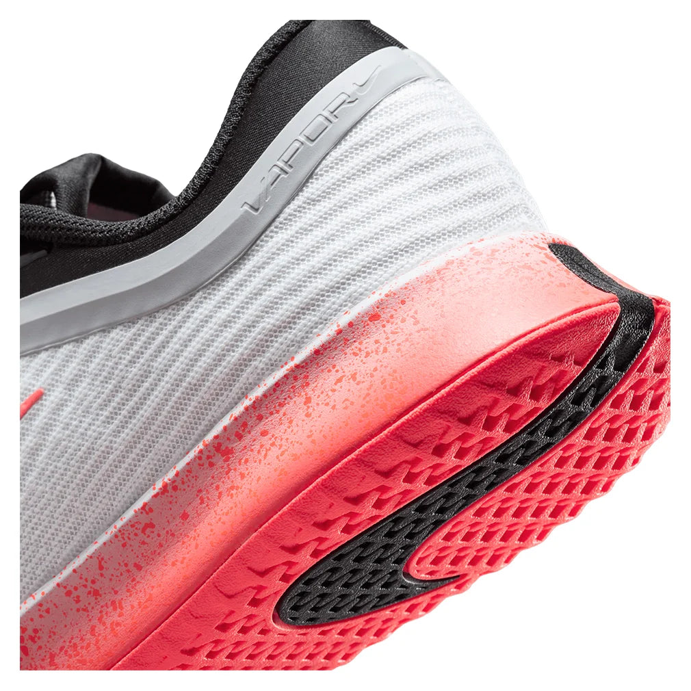 Women's Zoom Vapor Pro 3 Premium Tennis Shoes White and Hot Lava
