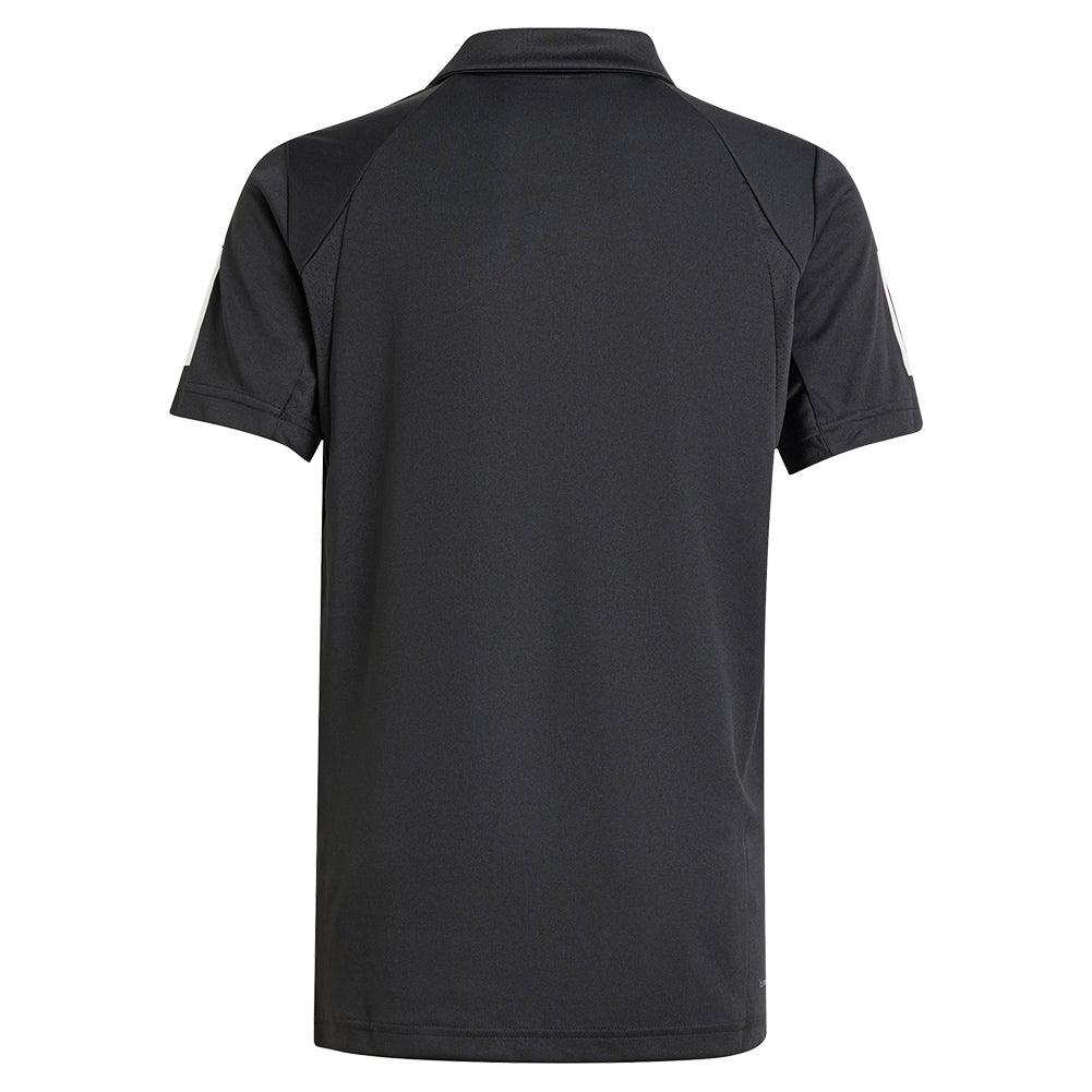 Boys' Club 3 Stripe Tennis Polo Black