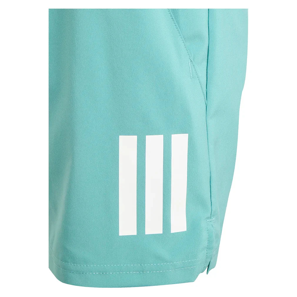 Boys' Club 3-Stripe Tennis Short Powder Teal