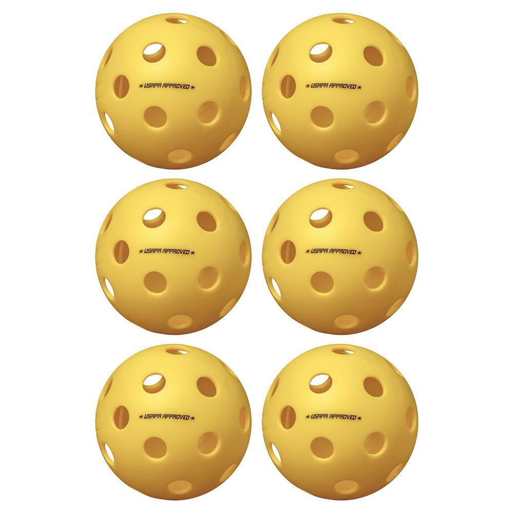 Fuse Indoor Pickleballs Yellow 6-Pack