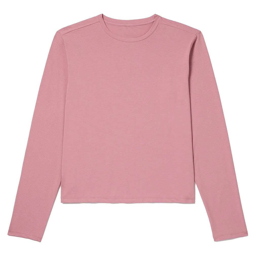 Women's Solid Core Long Sleeve Tennis Top Lilas