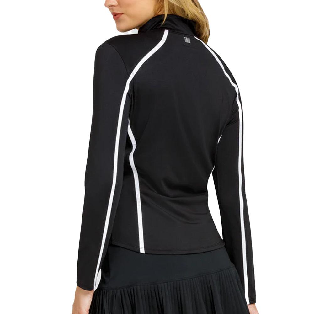 Women's Samaris Mock Neck Tennis Jacket Onyx
