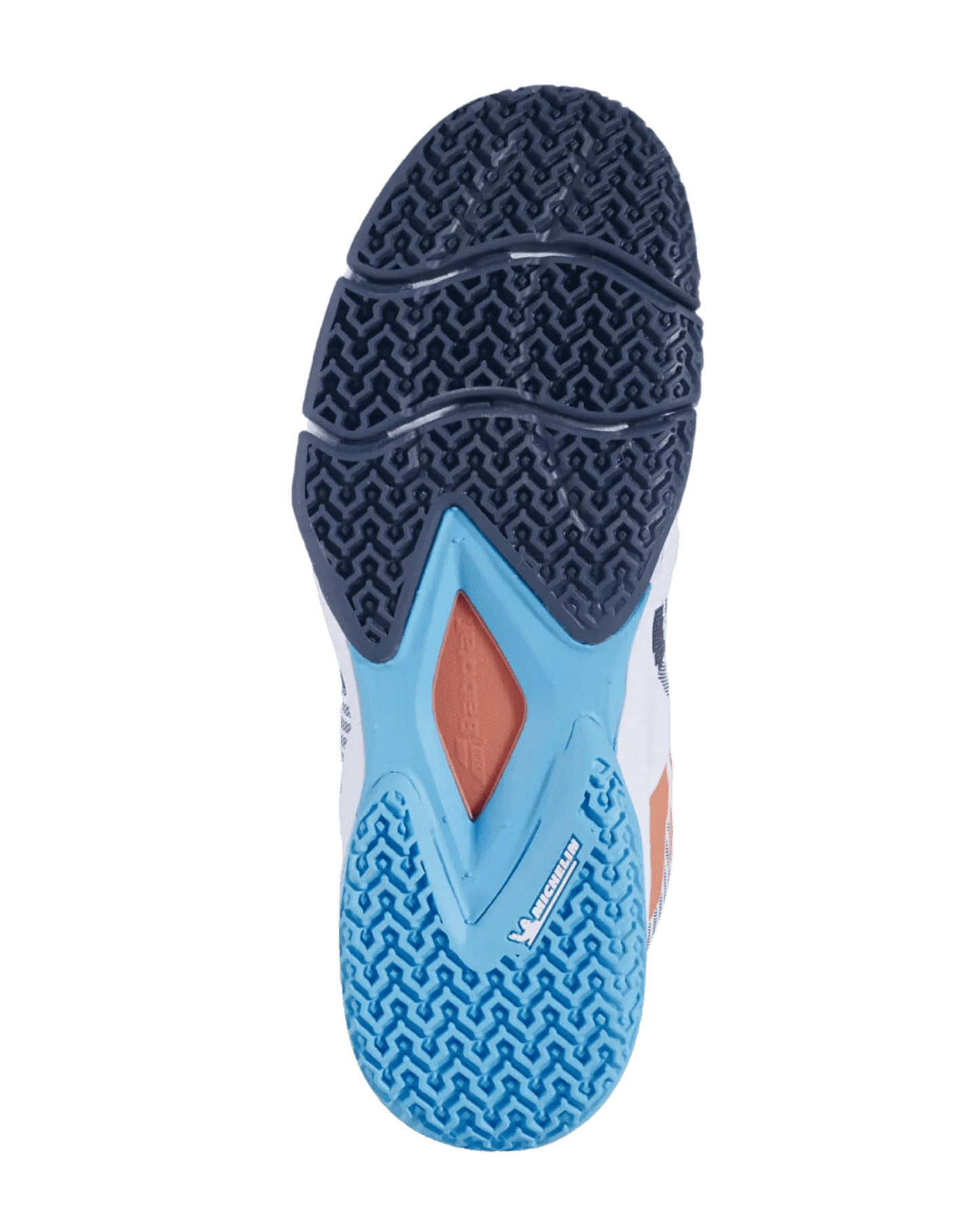 Babolat Sensa White/Canyon Sunset Women Padel Shoes - Bell Racket Store