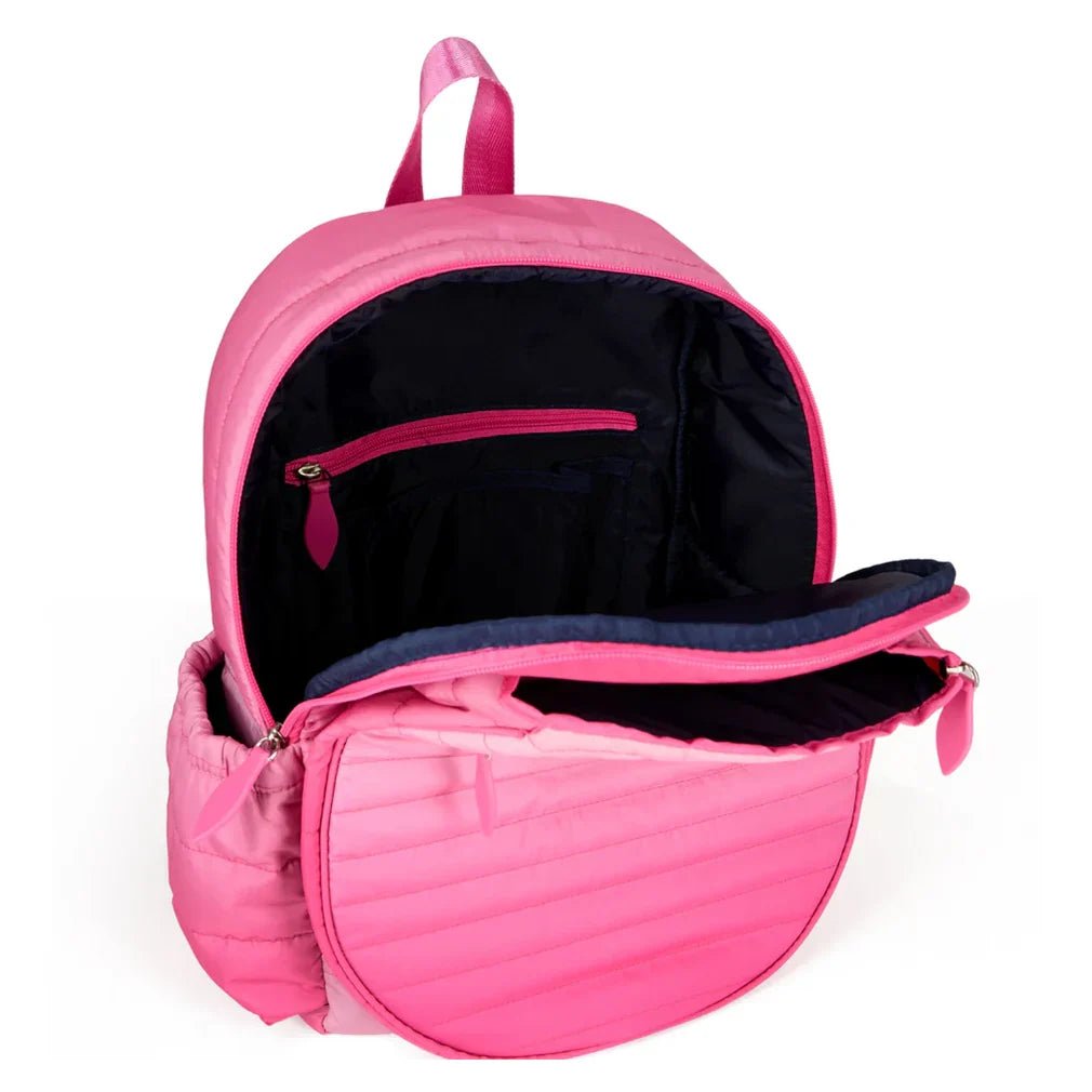 Big Love Tennis Backpack Hot Pink Ombre Puffer - Bell Racket Store