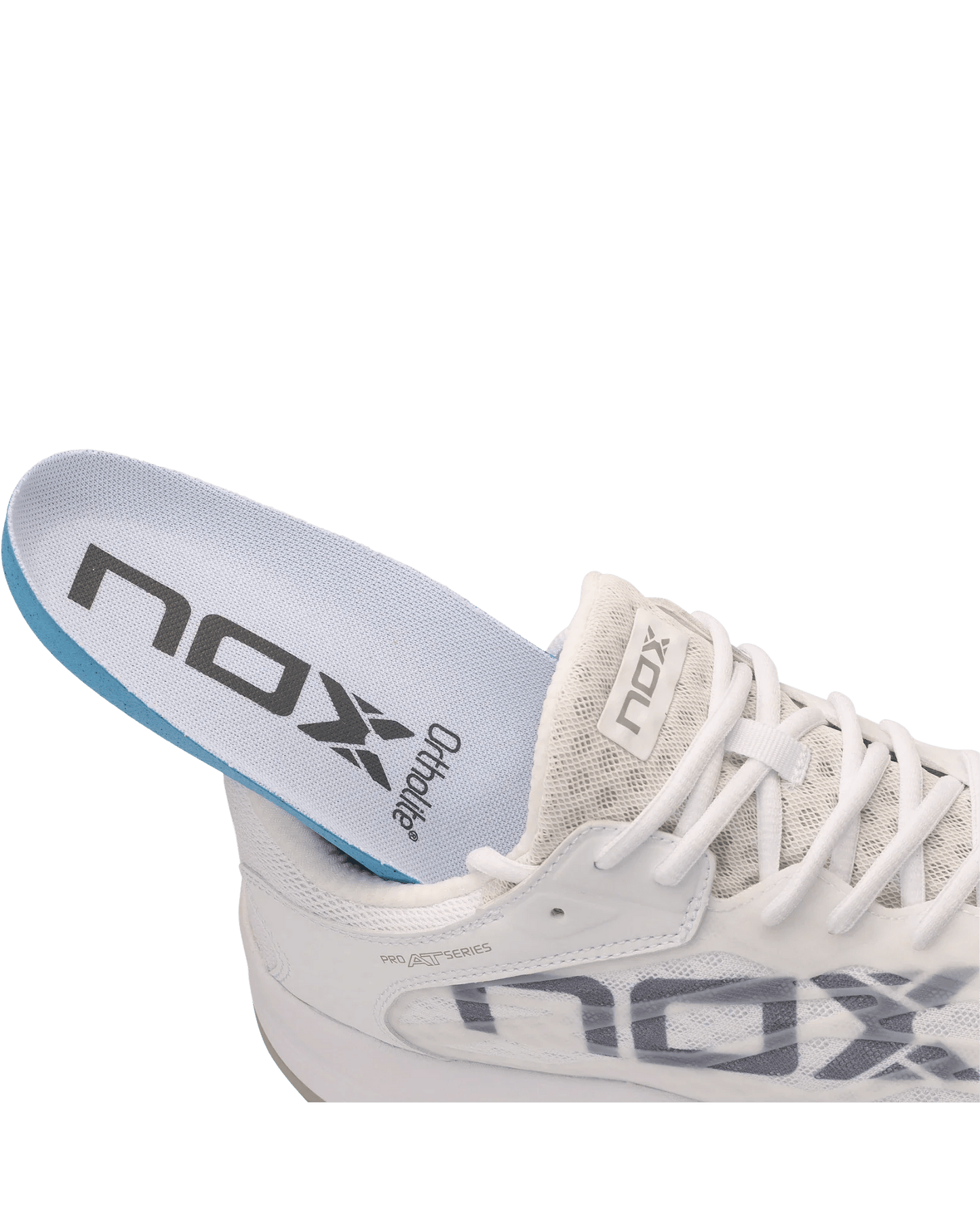 Nox AT10 Lux Shoes White/Grey - Bell Racket Store