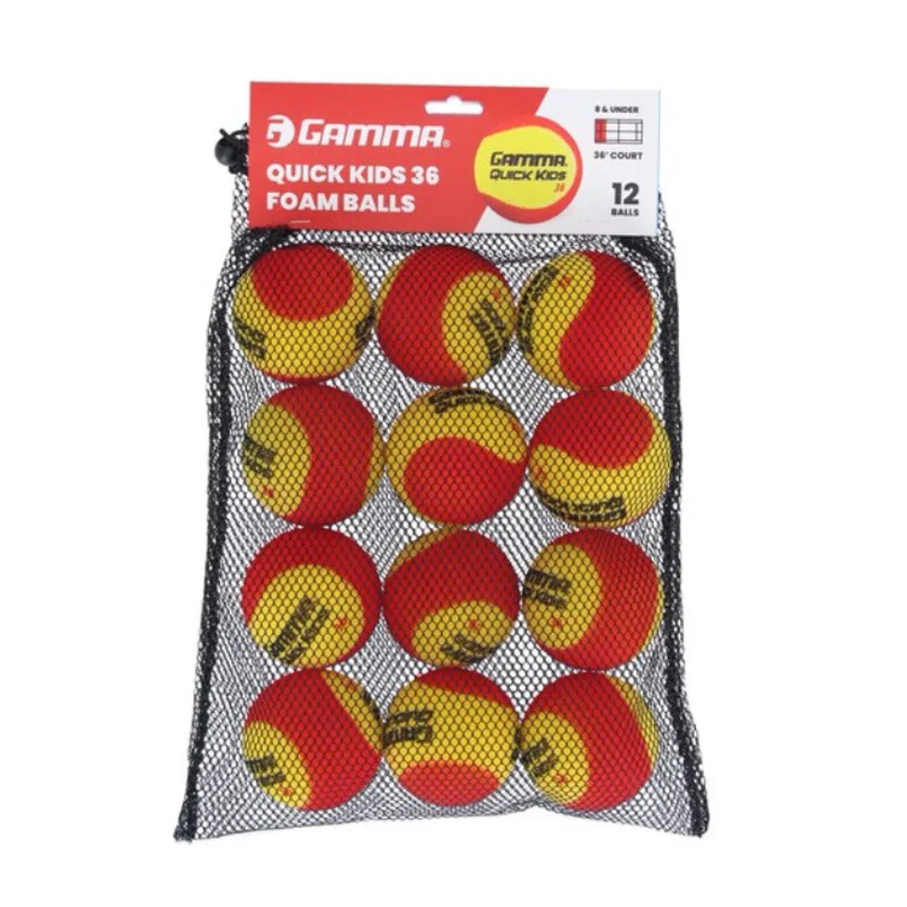Quick Kids 36 Foam Balls 12pk - Bell Racket Store