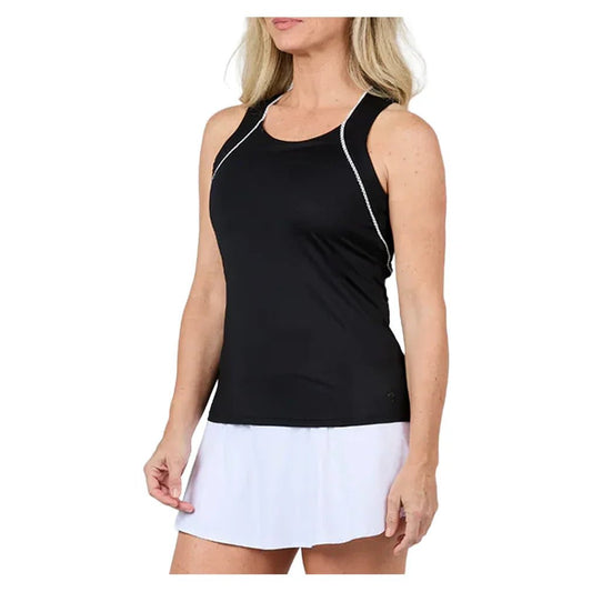 Women's Racerback Tennis Tank Black - Bell Racket Store