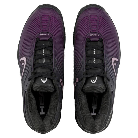 Women's Revolt Pro 4.5 Clay Tennis Shoes Black and Plum - Bell Racket Store