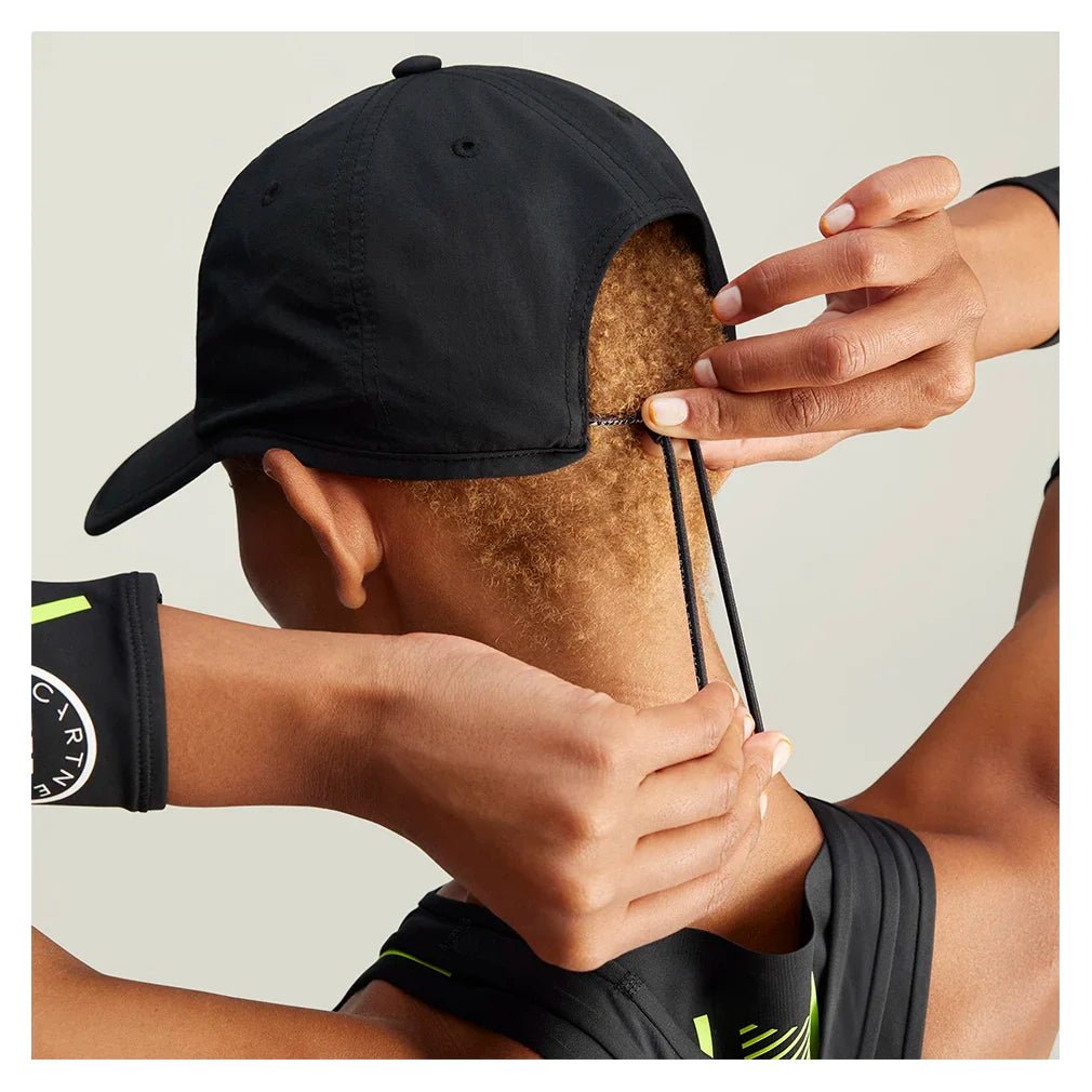 Women's Stella McCartney Running Cap Black and White - Bell Racket Store