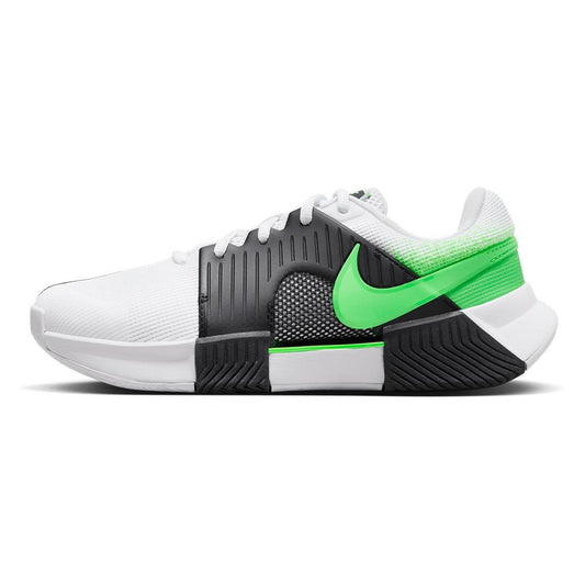 Women's Zoom GP Challenge 1 Tennis Shoes White and Poison Green - Bell Racket Store
