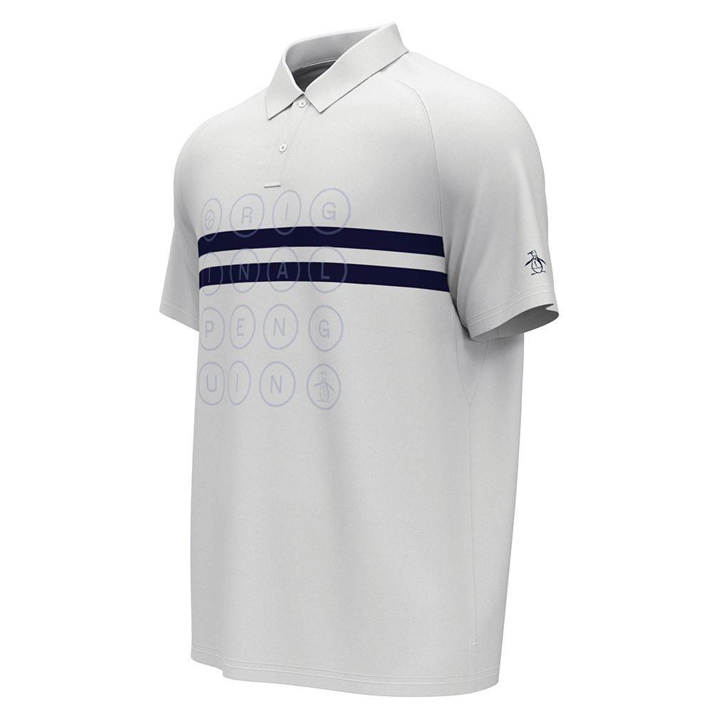 Men's Performance Block Tennis Polo with Gusset Bright White