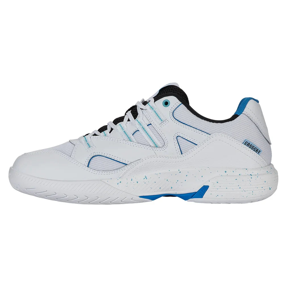 Men's Tura Team Pickleball Shoes White and Brilliant Blue