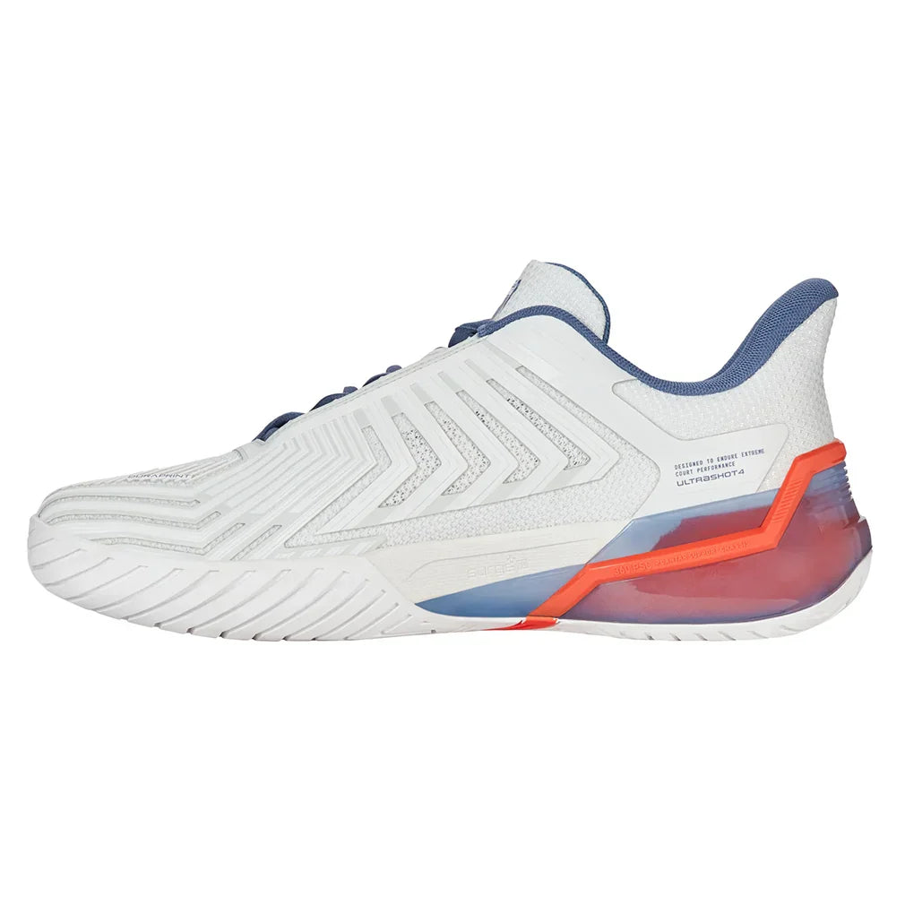 Men's Ultrashot 4 Tennis Shoes Lucent White and Infinity
