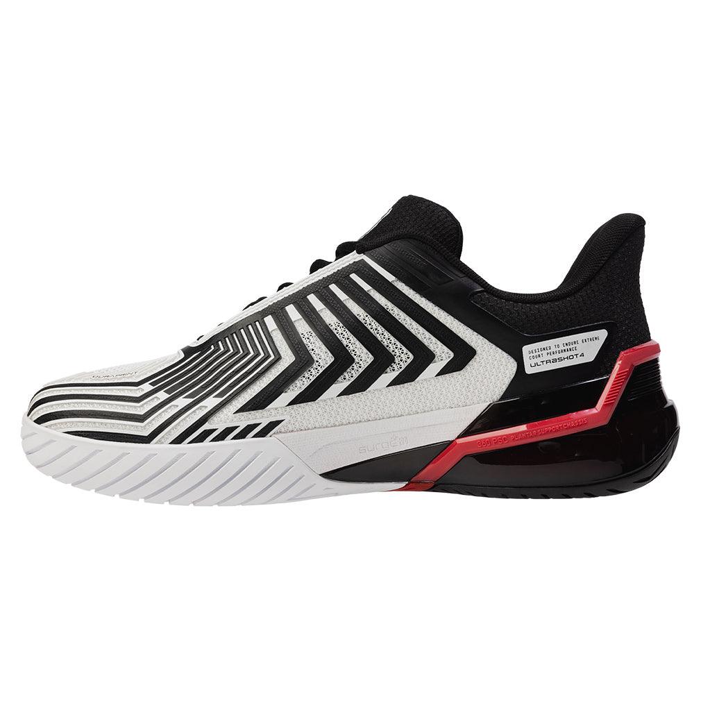 Men's Ultrashot 4 Tennis Shoes White and Black