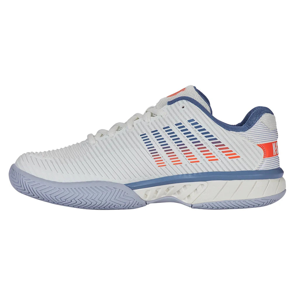 Men's Hypercourt Express 2 Tennis Shoes Lucent White and Infinity