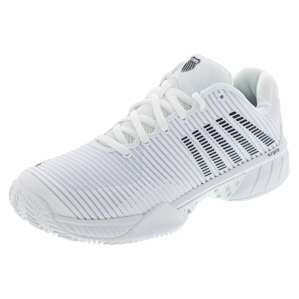 Men's Hypercourt Express 2 Clay Tennis Shoes White and Black
