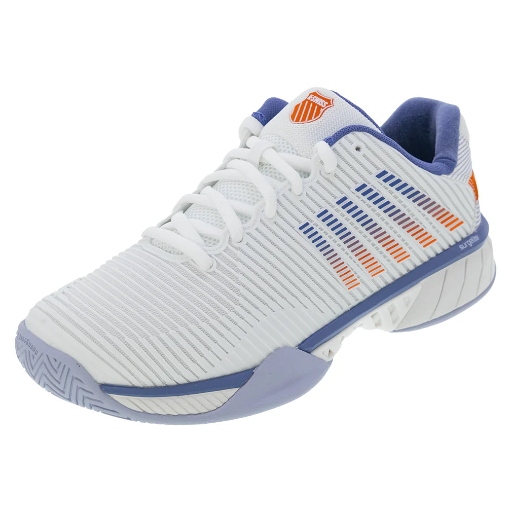 Men's Hypercourt Express 2 Wide Tennis Shoes Lucent White and Infinity