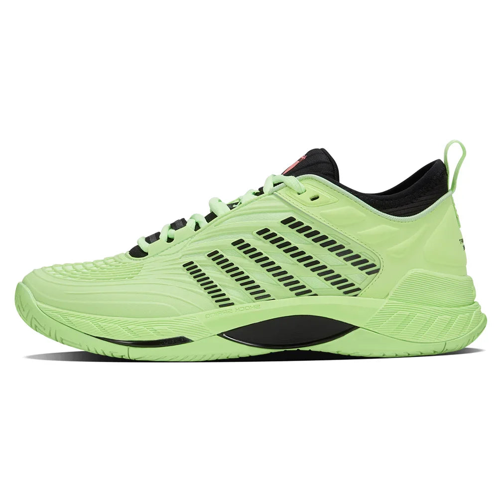 Men's Hypercourt Supreme 2 Tennis Shoes Soft Neon Green and Black