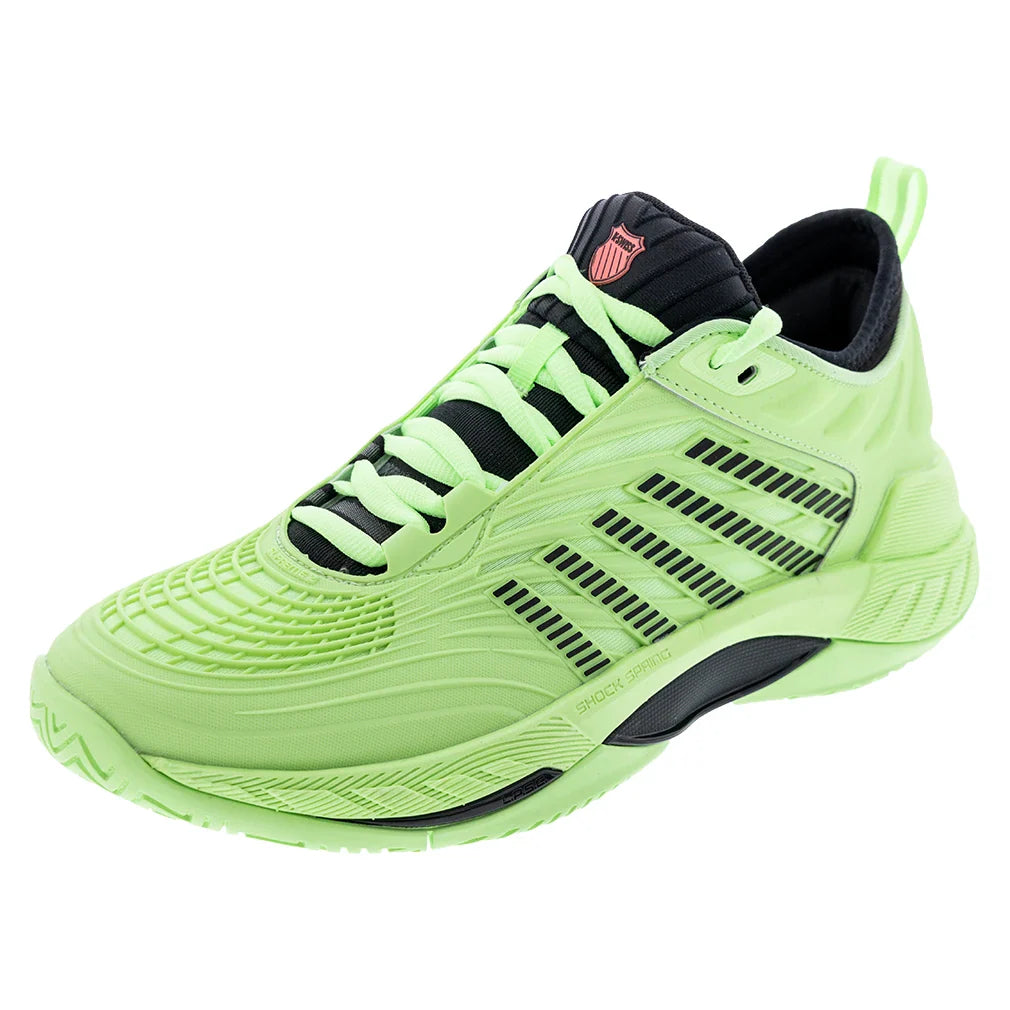 Men's Hypercourt Supreme 2 Tennis Shoes Soft Neon Green and Black
