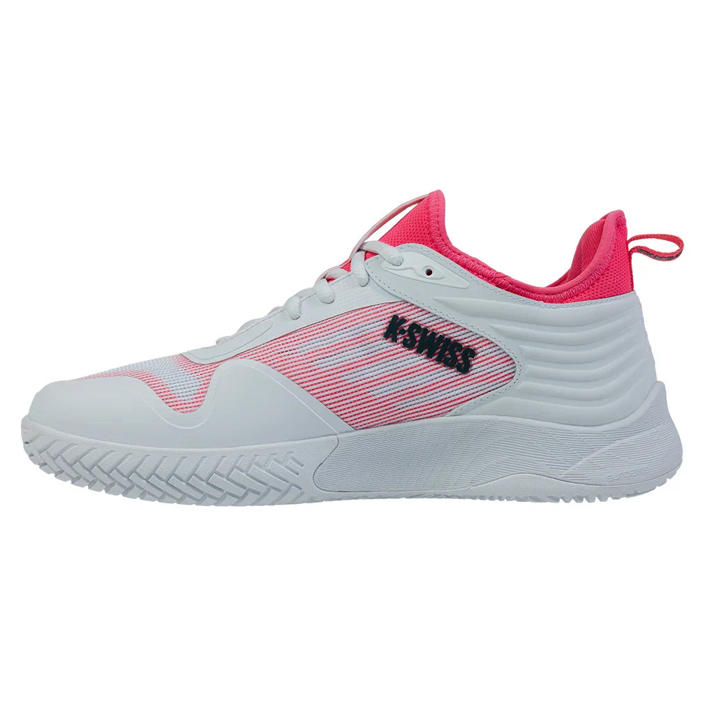 Men's Hypercourt Pinnacle Tennis Shoes White and Pink