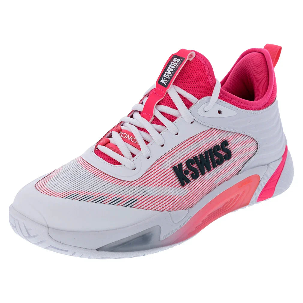 Men's Hypercourt Pinnacle Tennis Shoes White and Pink