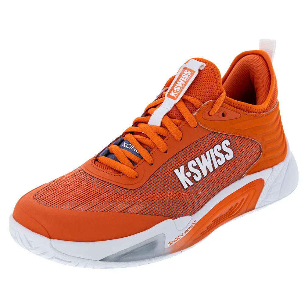 Men's Hypercourt Pinnacle Tennis Shoes Orange and White