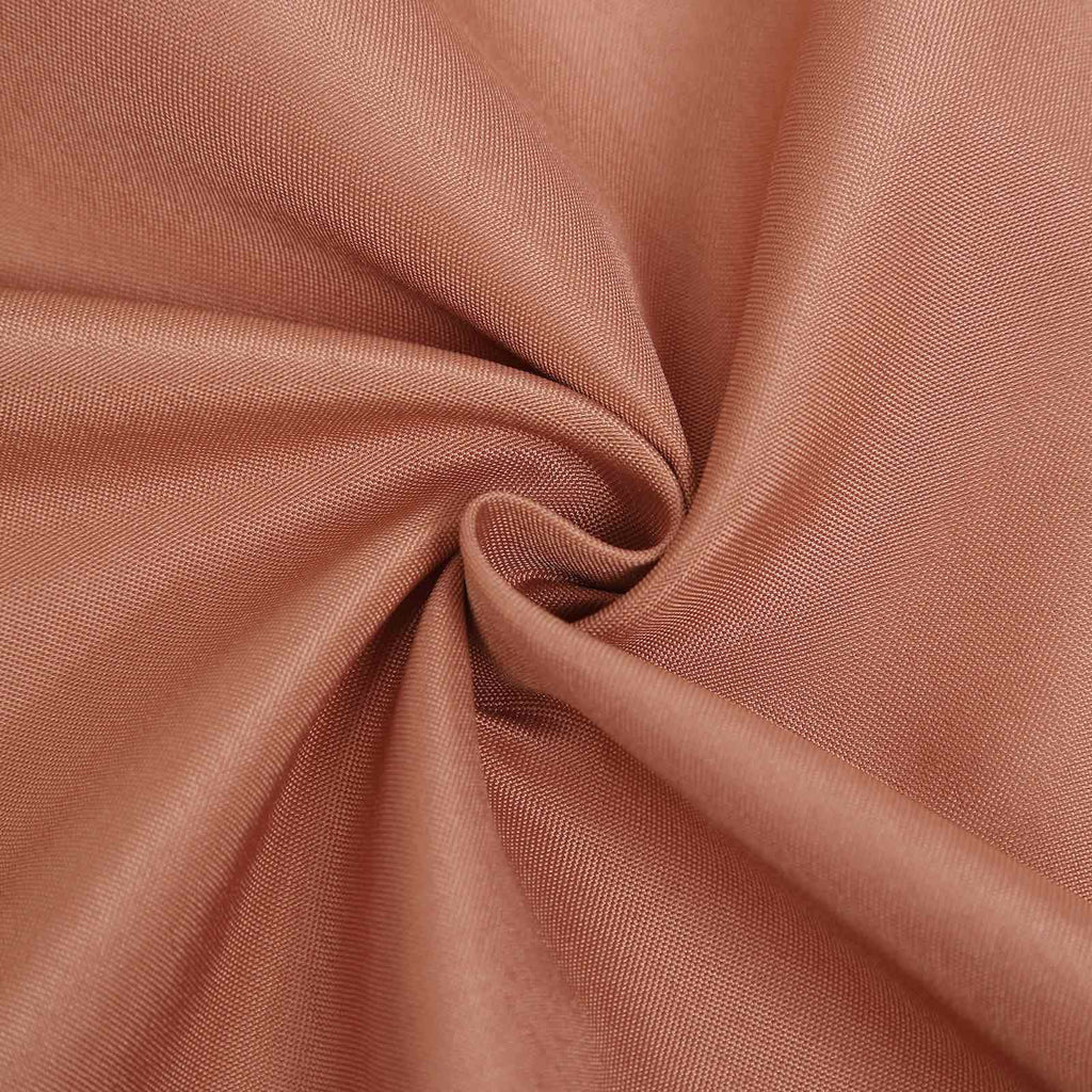 10 Pack Polyester Chair Covers for Folding Chairs Terracotta (Rust) - Wrinkle - Free Stain - Resistant Slip - On Slipcovers - Bell Racket Store