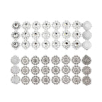10 Pack Silver Sunflower Diamond Rhinestones Napkin Holders With Velcro, Elegant Wedding Napkin Rings - Bell Racket Store