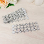 10 Pack Silver Sunflower Diamond Rhinestones Napkin Holders With Velcro, Elegant Wedding Napkin Rings - Bell Racket Store