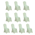 10 Pack Spandex Chair Covers for Banquet Chairs Sage Green - Durable Reusable Stretch Slip - On Covers - Bell Racket Store
