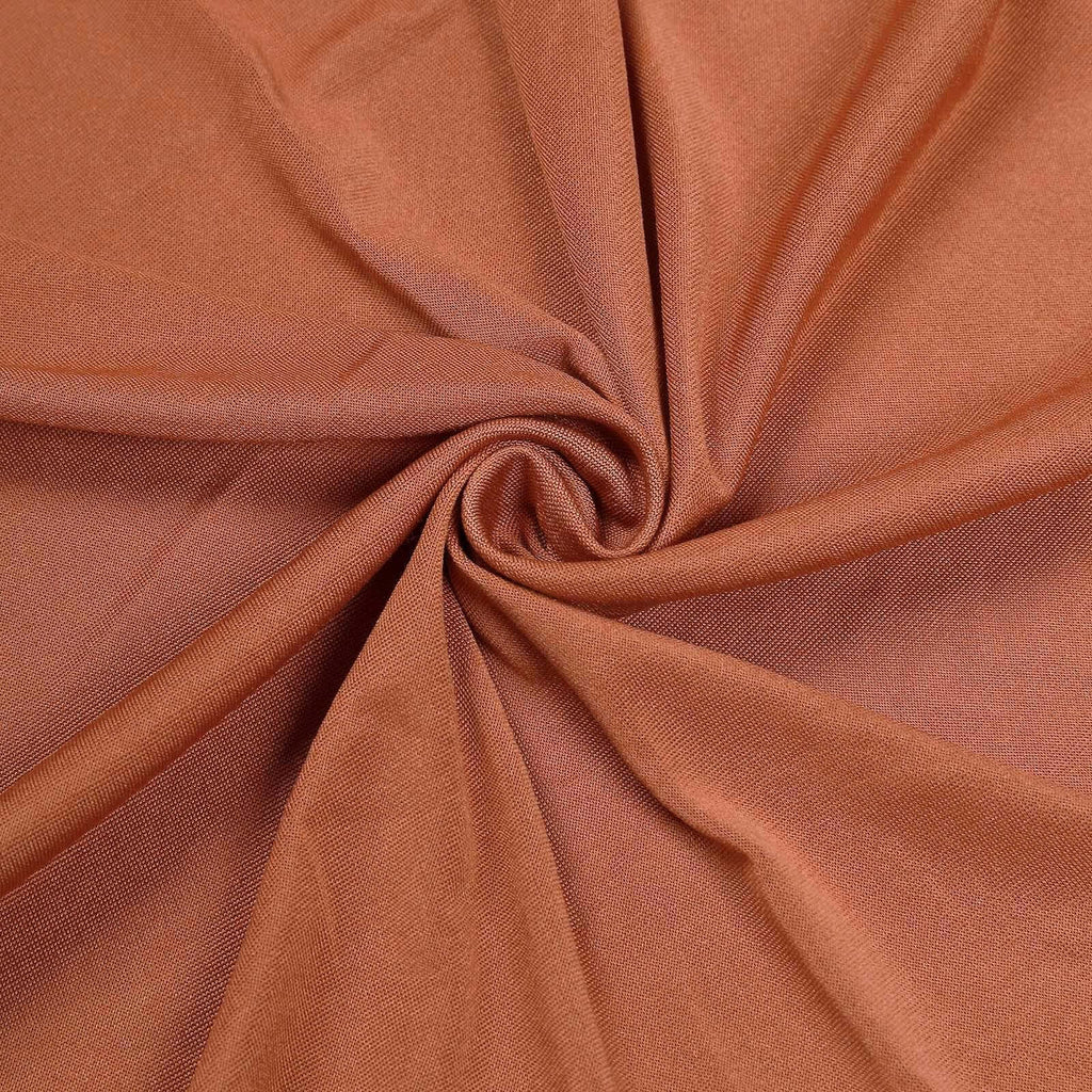 10 Pack Spandex Chair Covers for Banquet Chairs Terracotta (Rust) - Durable Reusable Stretch Slip - On Covers - Bell Racket Store