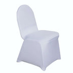 10 Pack Spandex Chair Covers for Banquet Chairs White - Durable Reusable Stretch Slip - On Covers for Gatherings - Bell Racket Store