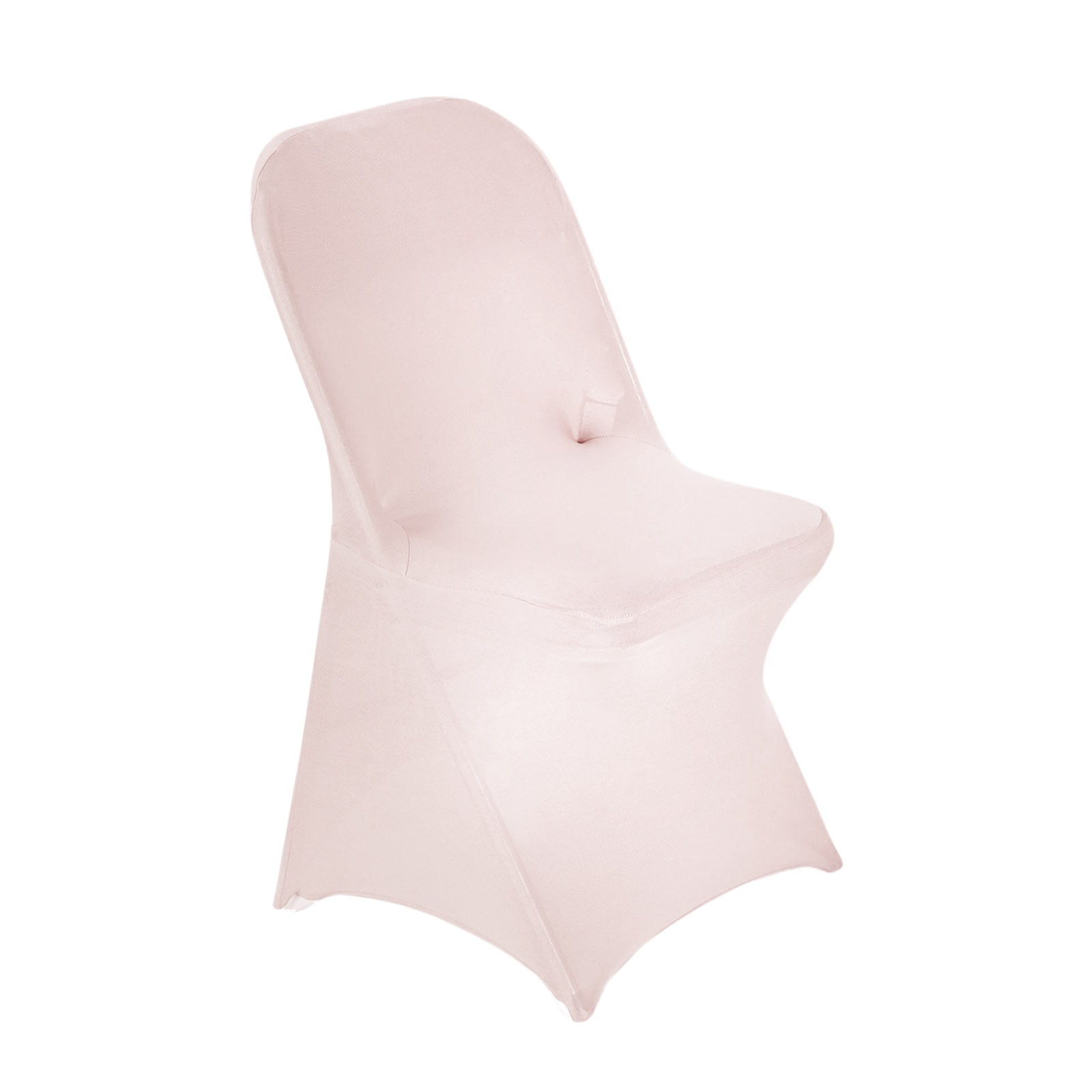 10 Pack Stretch Spandex Chair Covers Blush for Folding Chairs - Durable 160GSM Fitted Slipcovers - Bell Racket Store