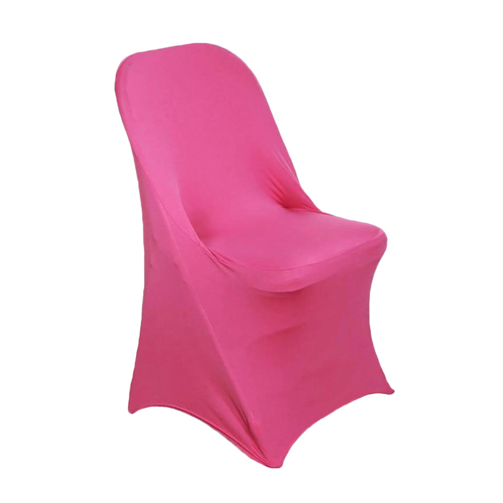 10 Pack Stretch Spandex Chair Covers Fuchsia for Folding Chairs - Durable 160GSM Fitted Slipcovers - Bell Racket Store