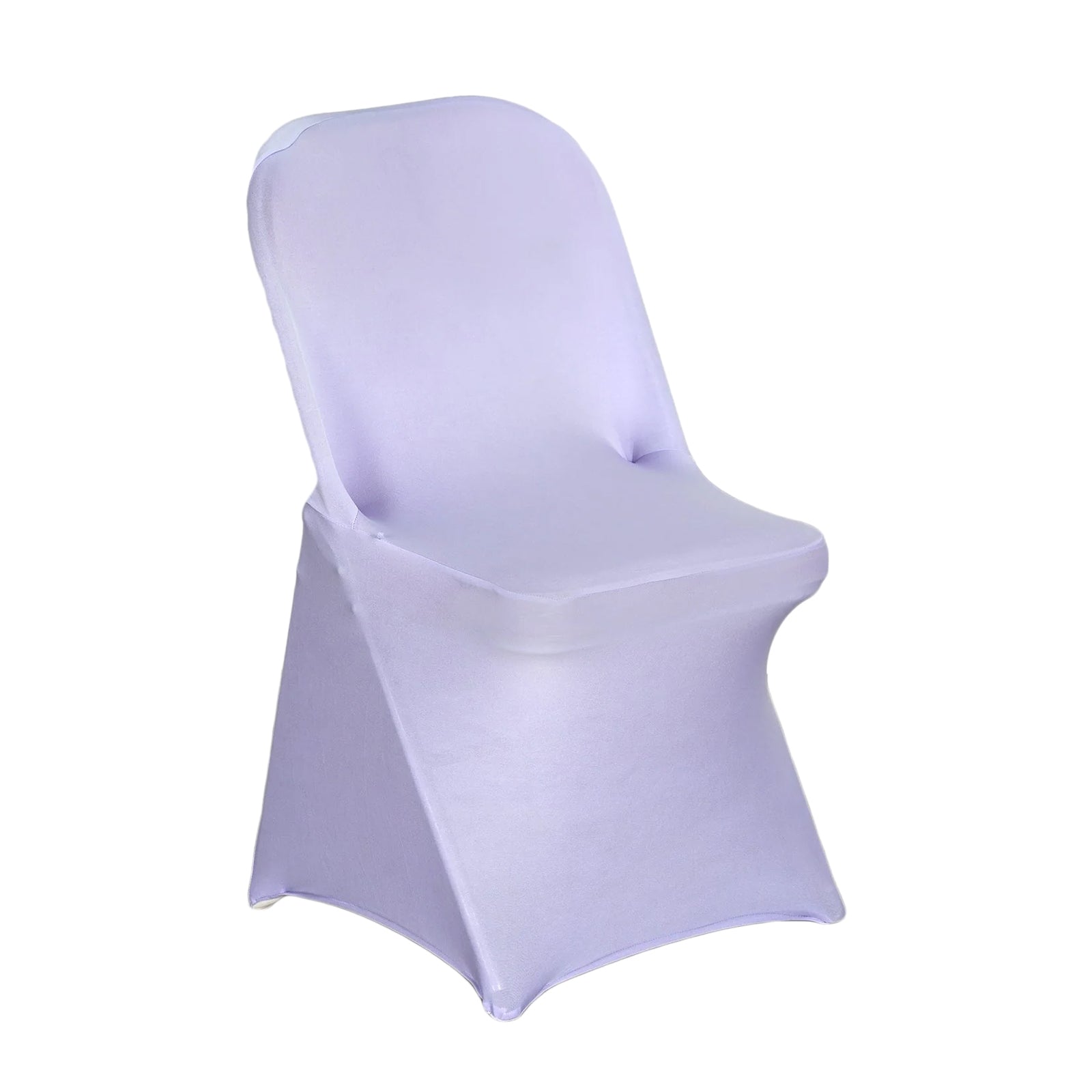 10 Pack Stretch Spandex Chair Covers Lavender Lilac for Folding Chairs - Durable 160GSM Fitted Slipcovers - Bell Racket Store