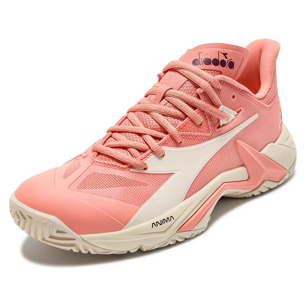 Women's B.Icon 3 AG Tennis Shoes Desert Flower and Whisper White